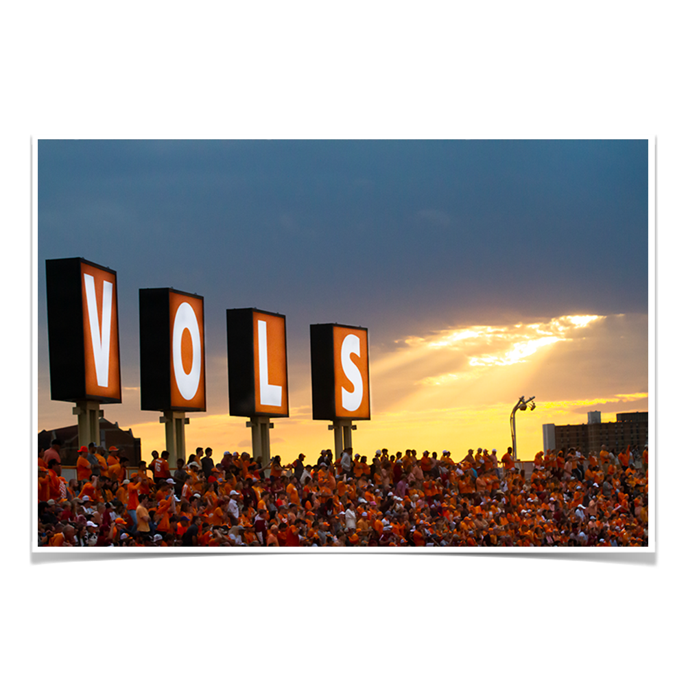 Tennessee Volunteers - Vols Sunset - College Wall Art #Canvas