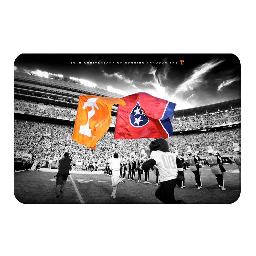 Tennessee Volunteers - 50 Years Running Through the T - College Wall Art #Canvas