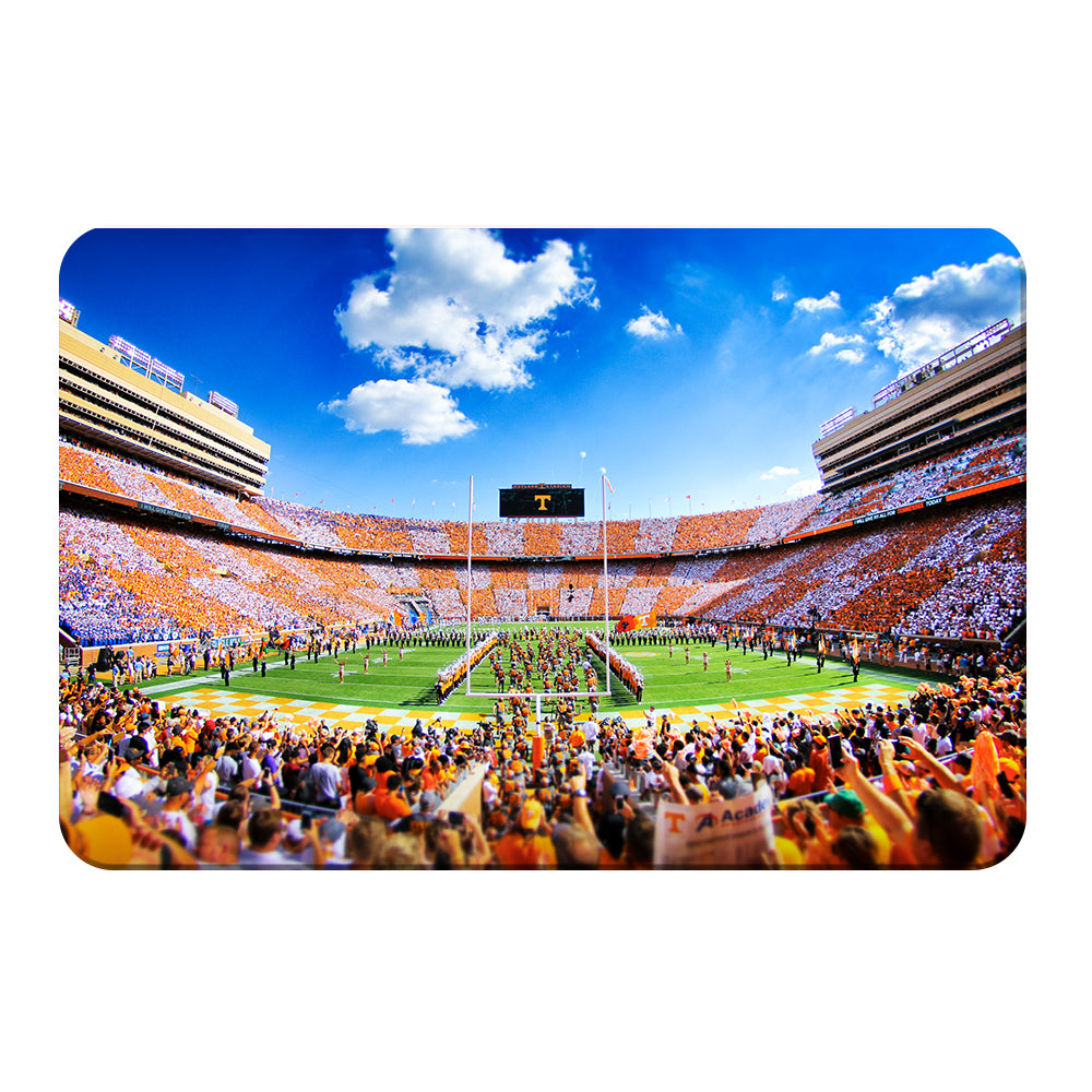 Tennessee Volunteers - Reverse Checkerboard Running thru the T - College Wall Art #Canvas