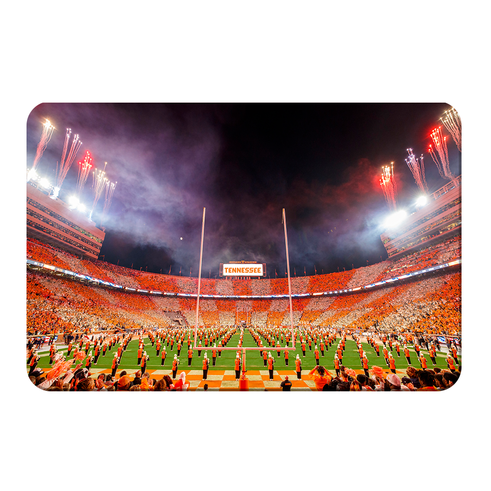 Tennessee Volunteers - Checkerboard Neyland and Pride of the Southland Band - College Wall Art #Canvas