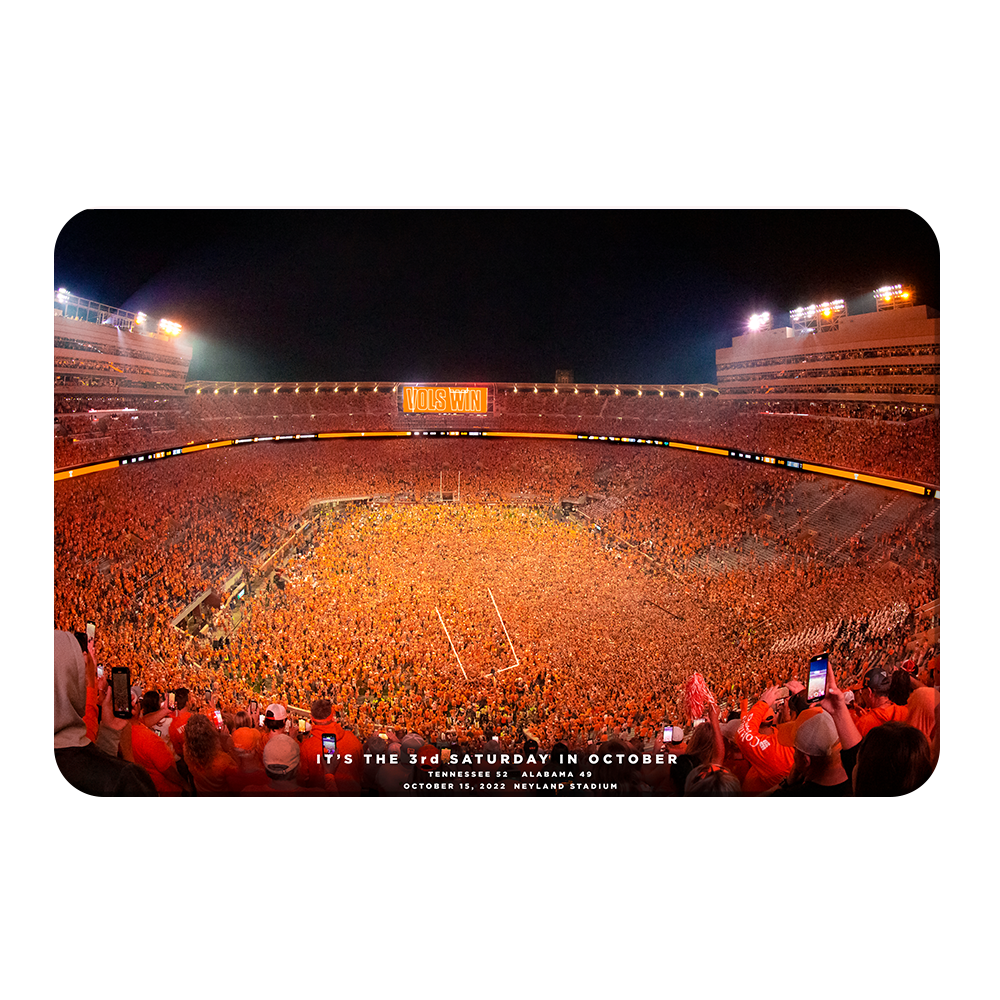 Tennessee Volunteers - Tennessee Storms the Field - College Wall Art #Canvas