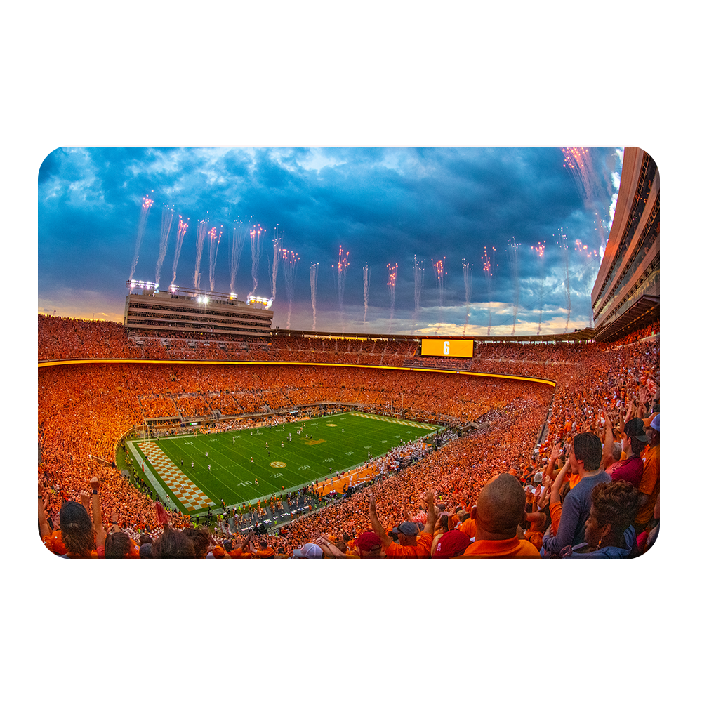Tennessee Volunteers - Give Him Six Sunset - College Wall Art #Canvas