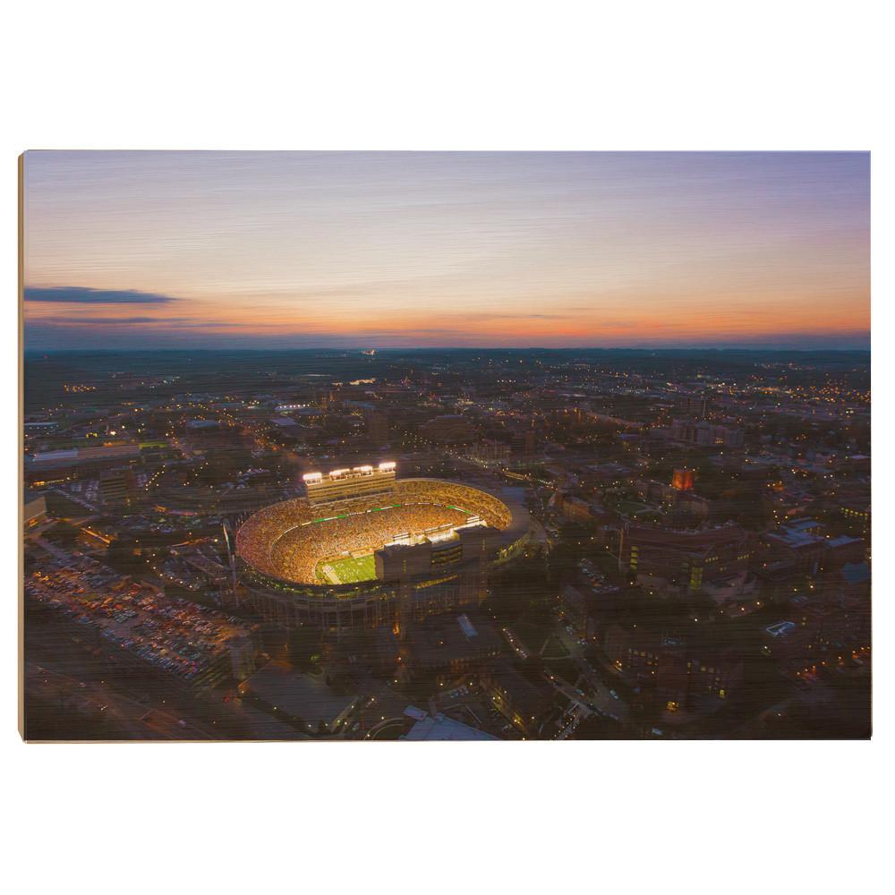 Tennessee Volunteers - Aerial Neyland Sunset - College Wall Art #Canvas