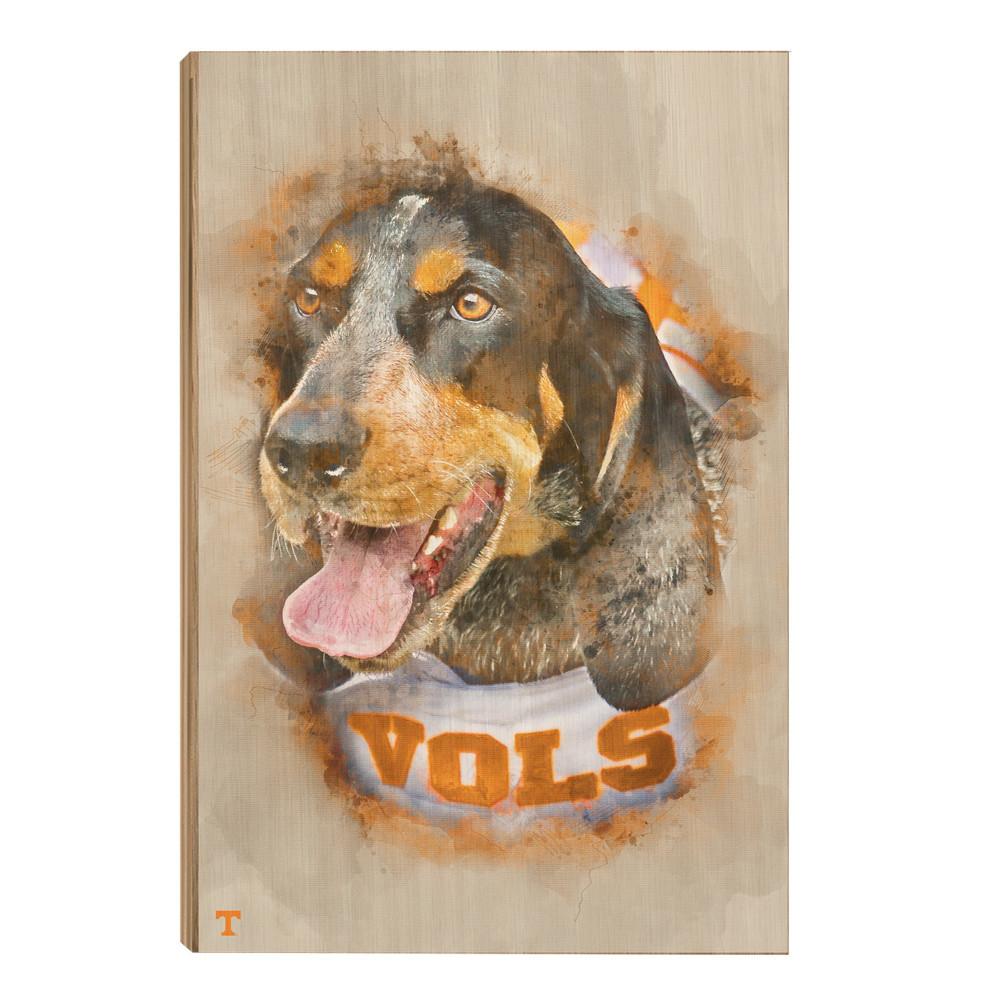 Tennessee Volunteers - Smokey Watercolor - College Wall Art #Canvas
