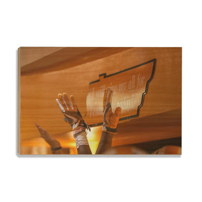 Tennessee Volunteers - I Will Give My All High Five - College Wall Art #Wood