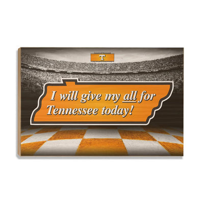 Tennessee Volunteers - Give My All For TN - College Wall Art #Wood