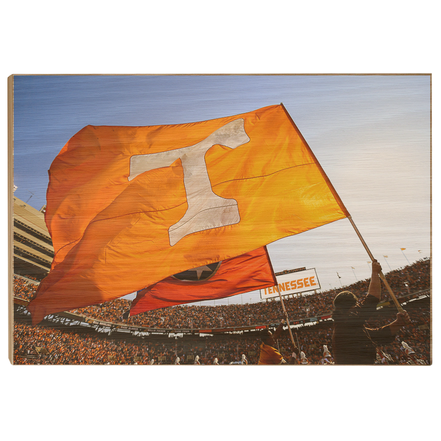 Tennessee Volunteers - T Flags - College Wall Art #Canvas