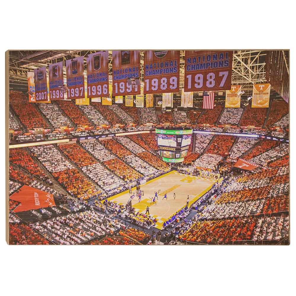 Tennessee Volunteers - Checkerboard Thompson-Boling - College Wall Art #Canvas
