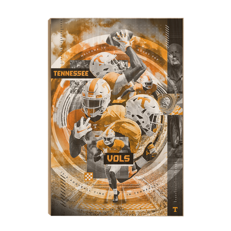  Tennessee Volunteers - Football Time - College Wall Art #Canvas
