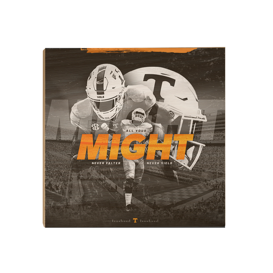 Tennessee Volunteers - Might - College Wall Art #Canvas