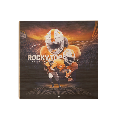 Tennessee Volunteers - Rocky Top Sunset - College Wall Art #Wood