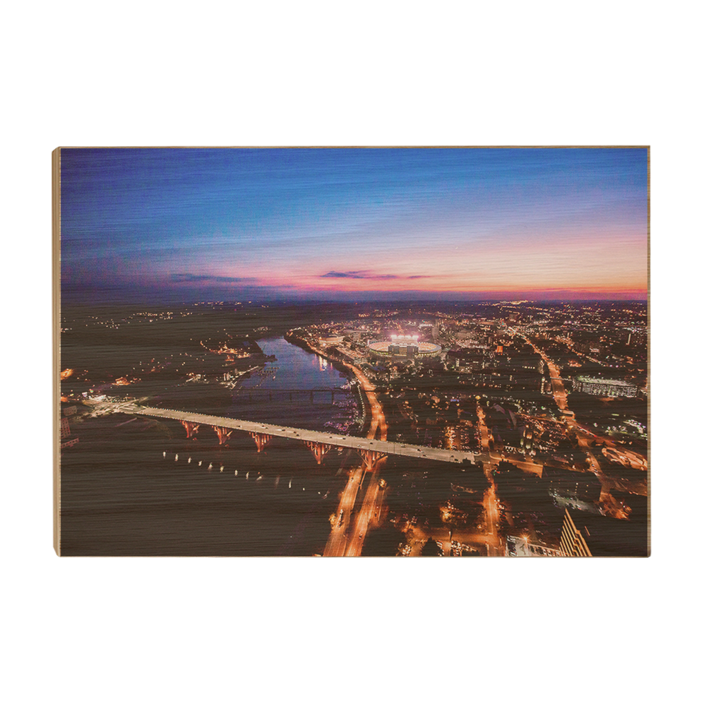 Tennessee Volunteers - Aerial sunset over Neyland - College Wall Art #Canvas