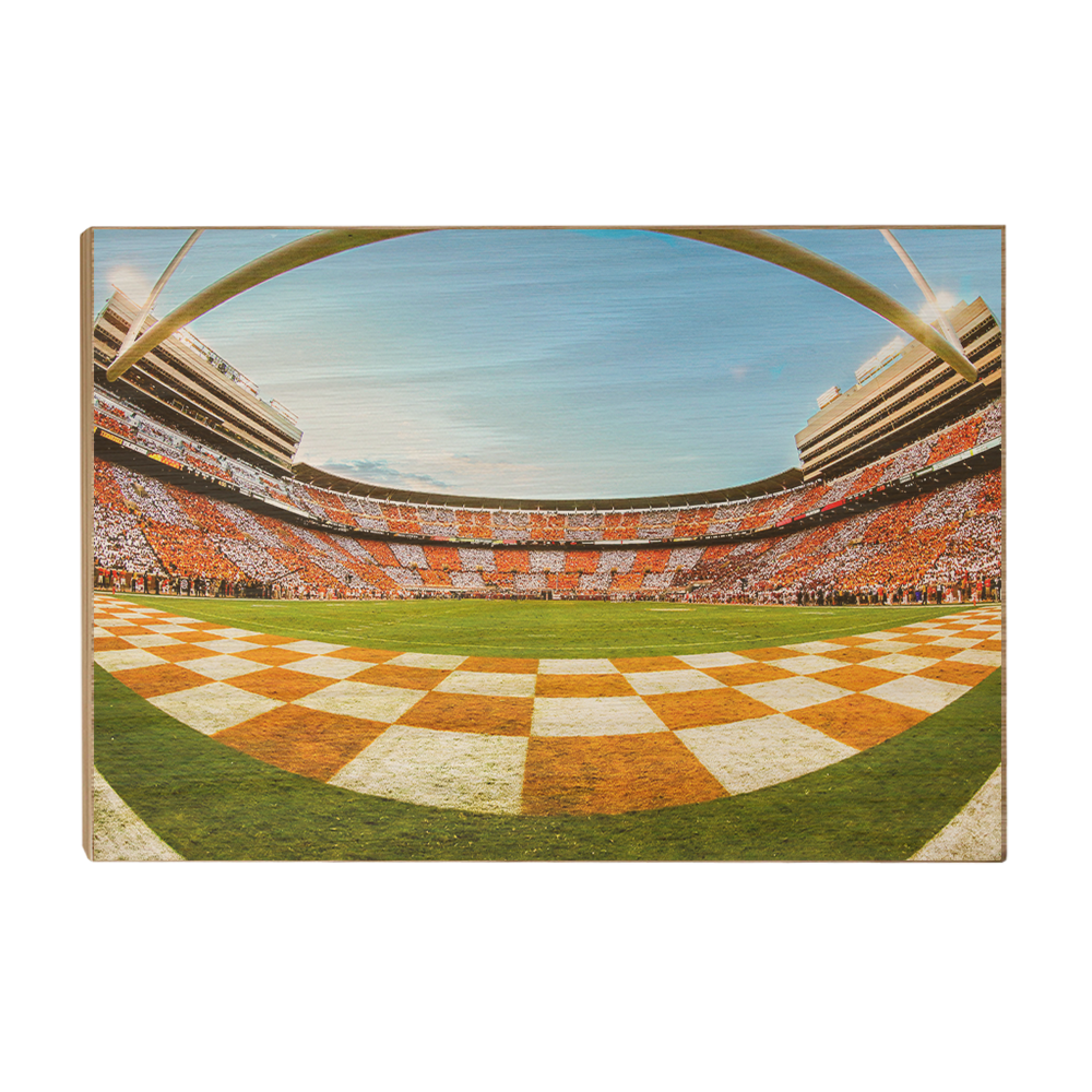 Tennessee Volunteers - Checkerboard Neyland Fisheye - College Wall Art #Canvas
