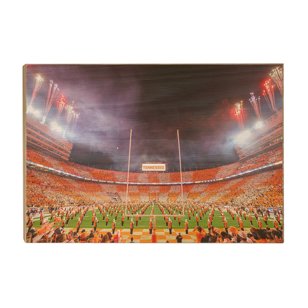 Tennessee Volunteers - Checkerboard Neyland and Pride of the Southland Band - College Wall Art #Canvas