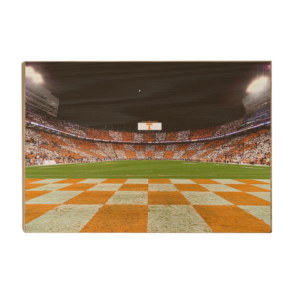 Tennessee Volunteers - Checkerboard Neyland Under the Lights - College Wall Art #Canvas