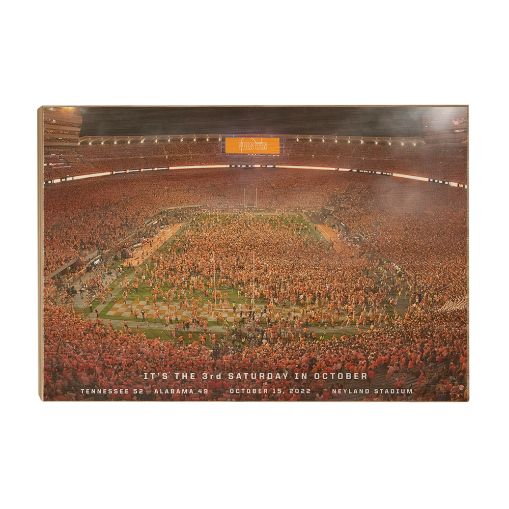 Tennessee Volunteers - It's the Third Saturday in October - College Wall Art #Canvas