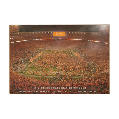 Tennessee Volunteers - It's the Third Saturday in October - College Wall Art #Wood