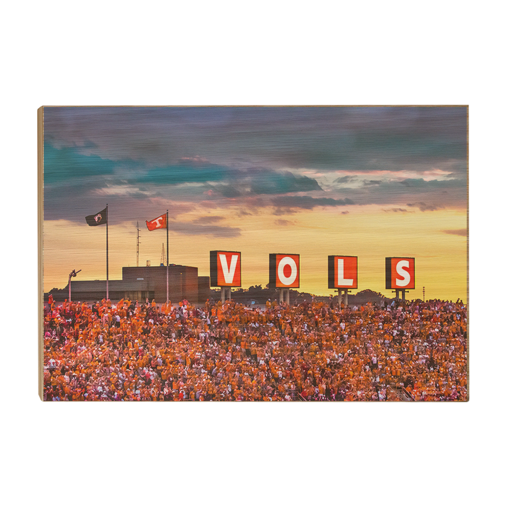 Tennessee Volunteers - Tennessee Vols Sunset - College Wall Art #Canvas