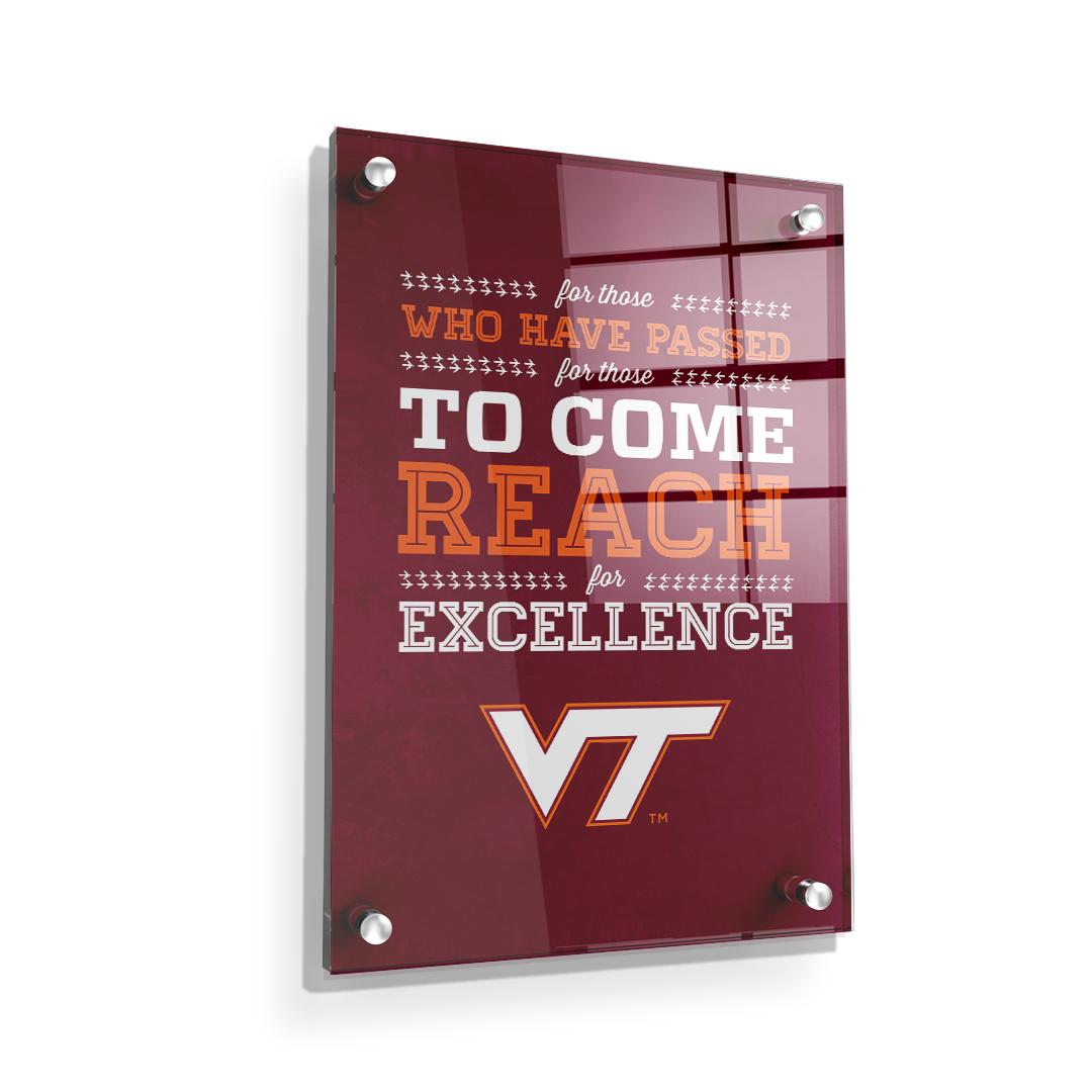 Virginia Tech Hokies - Reach - College Wall Art #Canvas