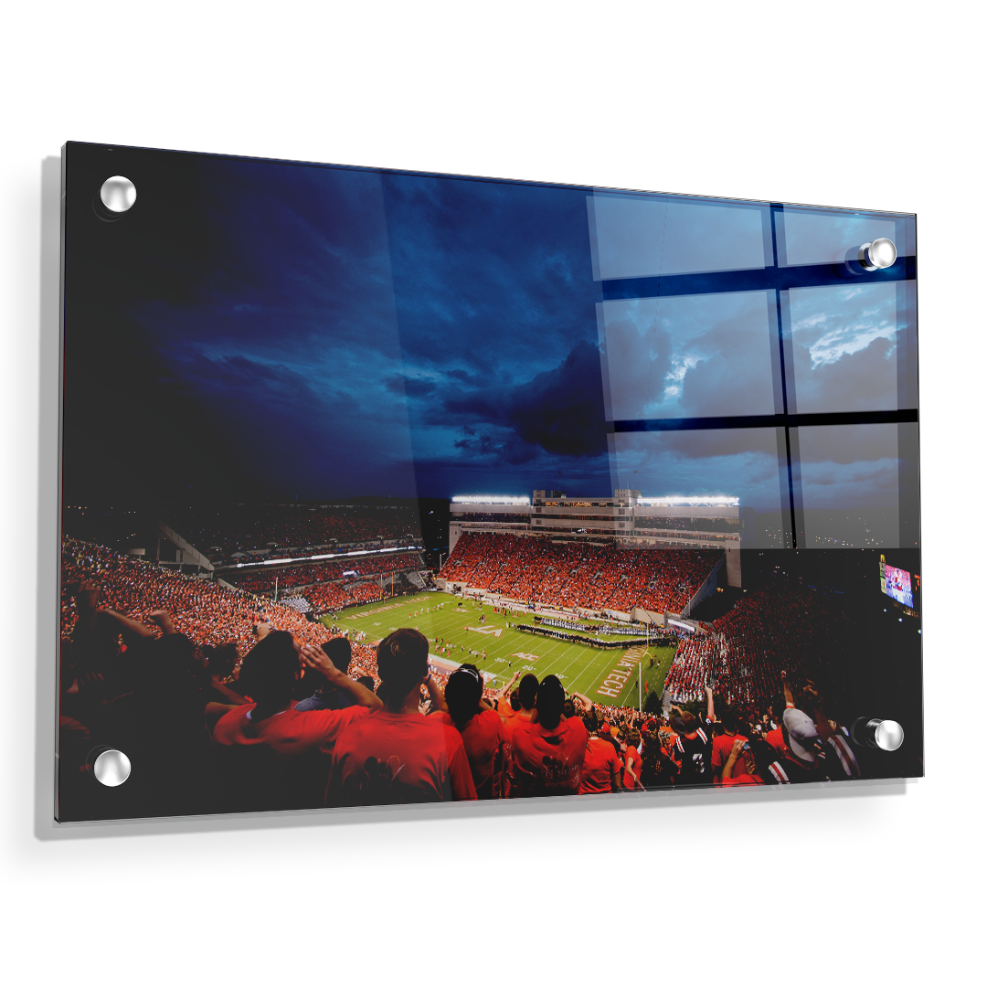 Virginia Tech Hokies - Lane Stadium Night - College Wall Art #Canvas