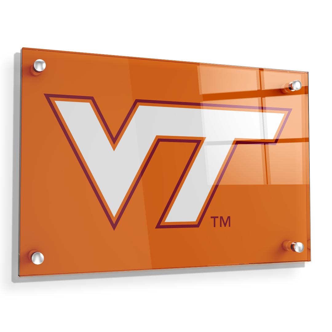 Virginia Tech Hokies - VT Orange - College Wall Art #Canvas