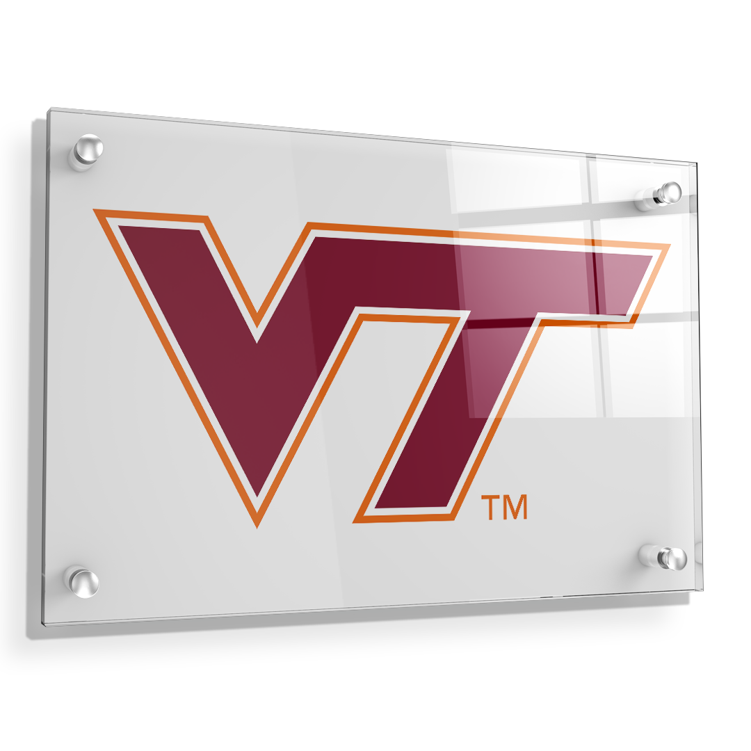 Virginia Tech Hokies - VT White - College Wall Art #Canvas
