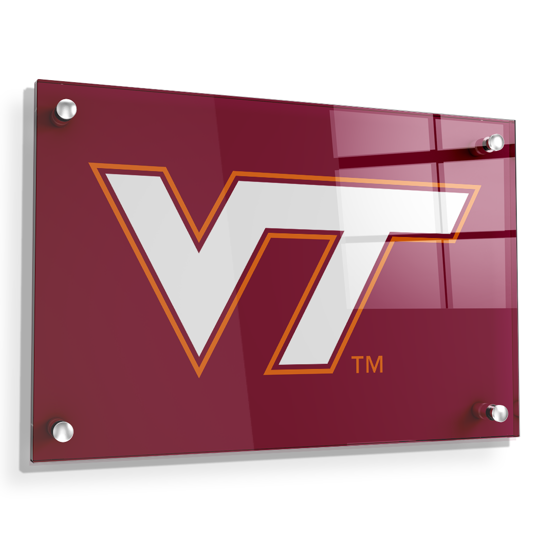 Virginia Tech Hokies - VT Maroon - College Wall Art #Canvas