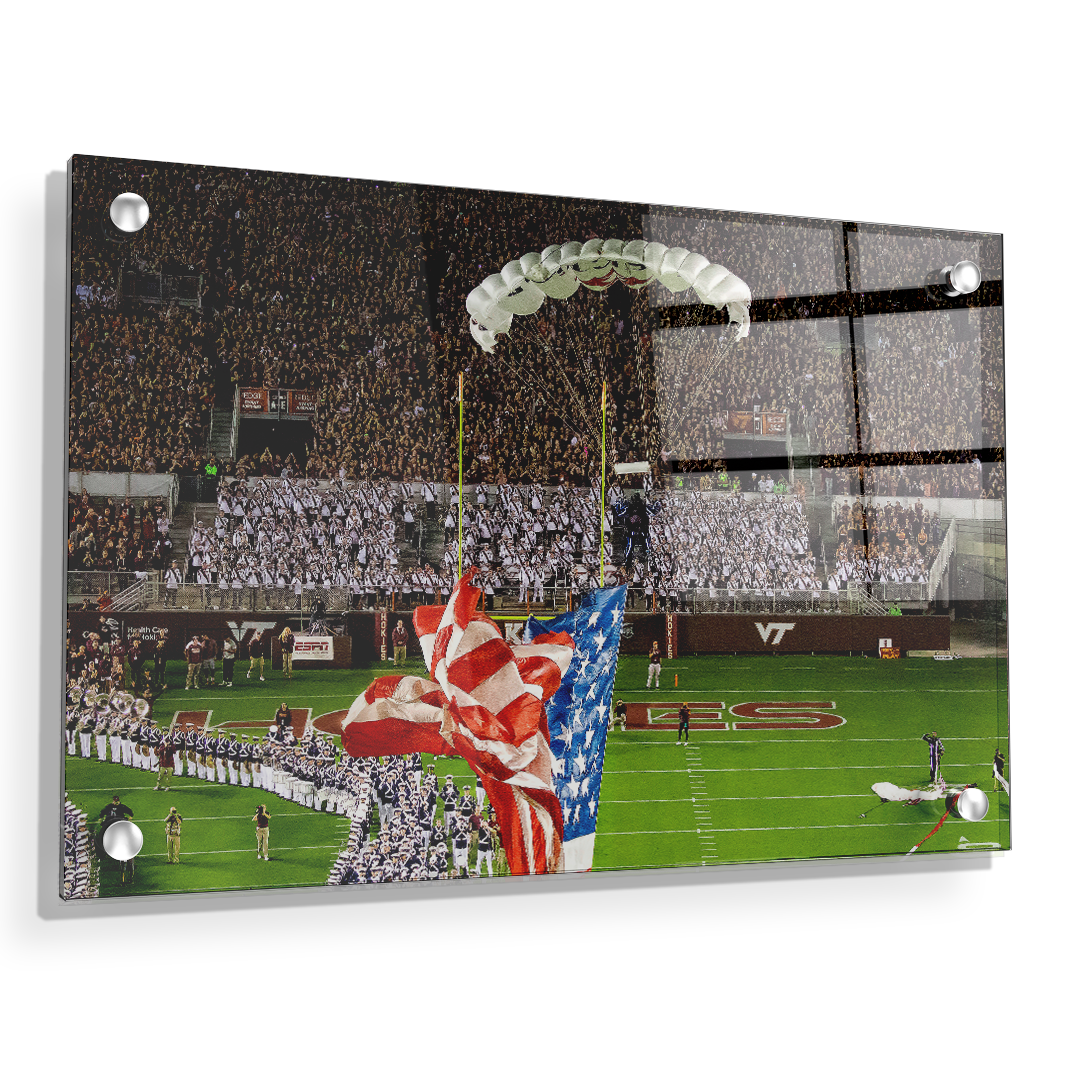 Virginia Tech Hokies - Enter Old Glory - College Wall Art #Canvas