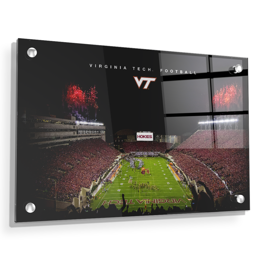 Virginia Tech Hokies - Enter VT Football - College Wall Art #Canvas