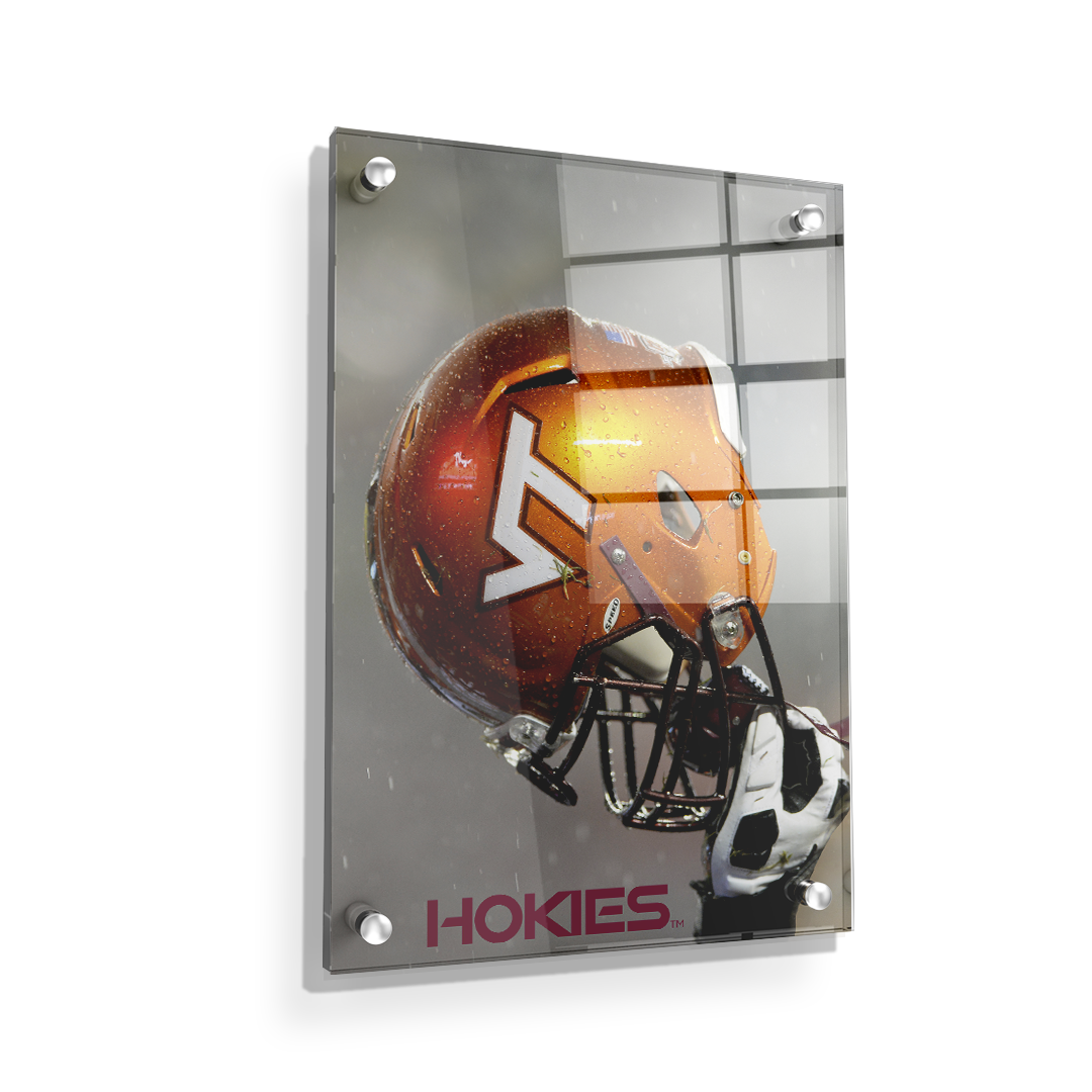Virginia Tech Hokies - Helmet Held High - College Wall Art #Canvas