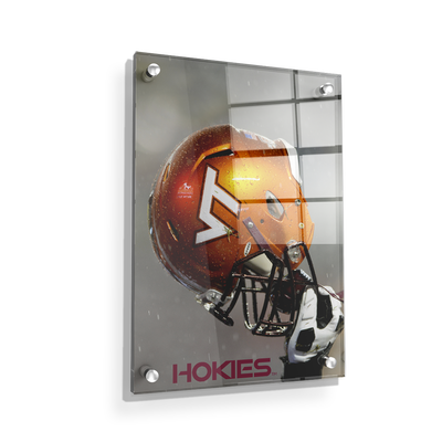 Virginia Tech Hokies - Helmet Held High - College Wall Art #Acrylic