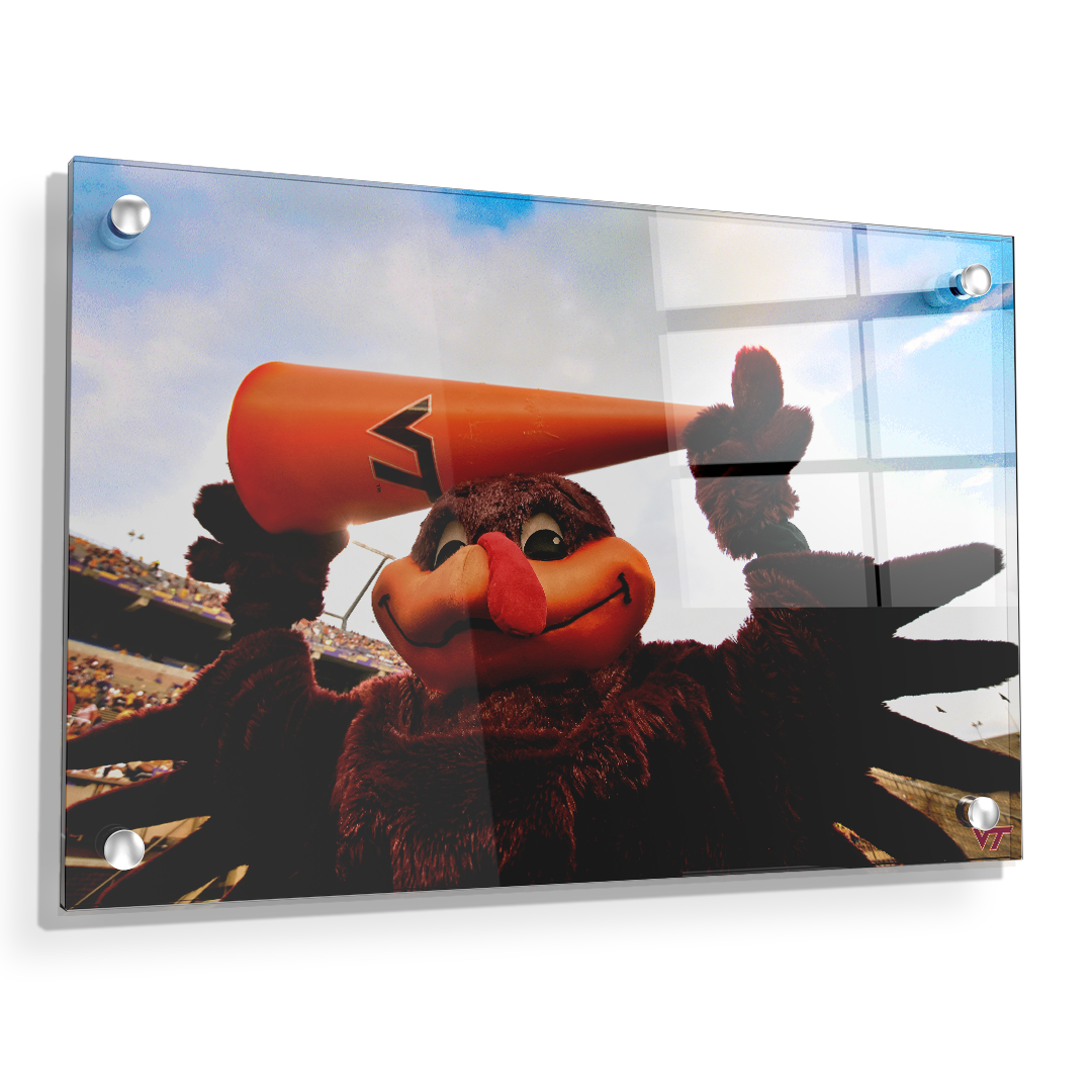 Virginia Tech Hokies - Hokie Bird Cheer - College Wall Art #Canvas