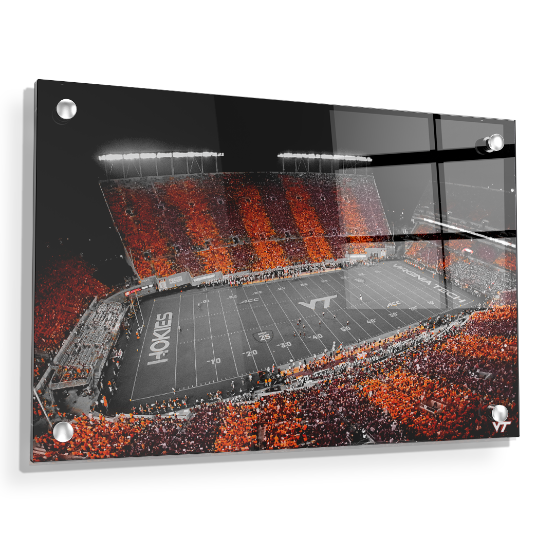 Virginia Tech Hokies - Hokie Stripe Above -College Wall Art #Canvas