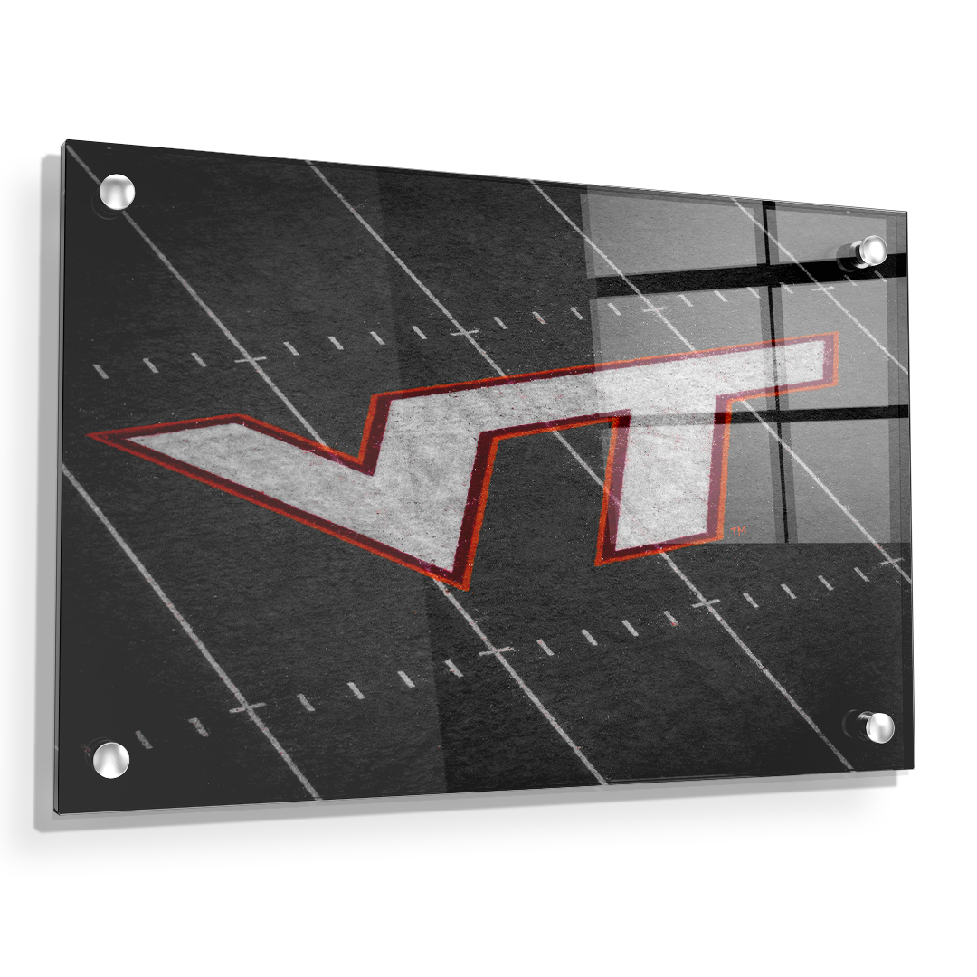 Virginia Tech Hokies - VT 50 Yard Line - College Wall Art #Canvas