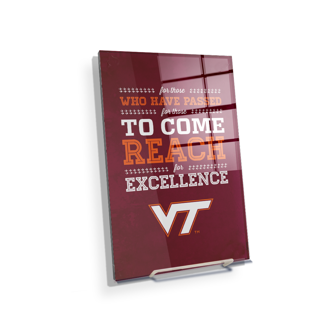 Virginia Tech Hokies - Reach - College Wall Art #Canvas