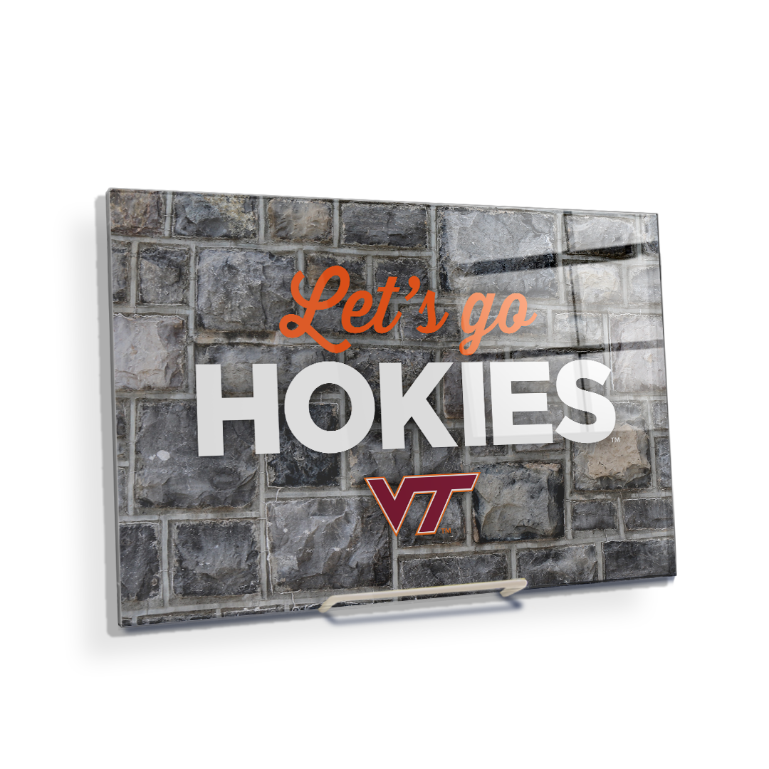 VIRGINIA TECH HOKIES - Lets Go Hokies - College Wall Art #Canvas
