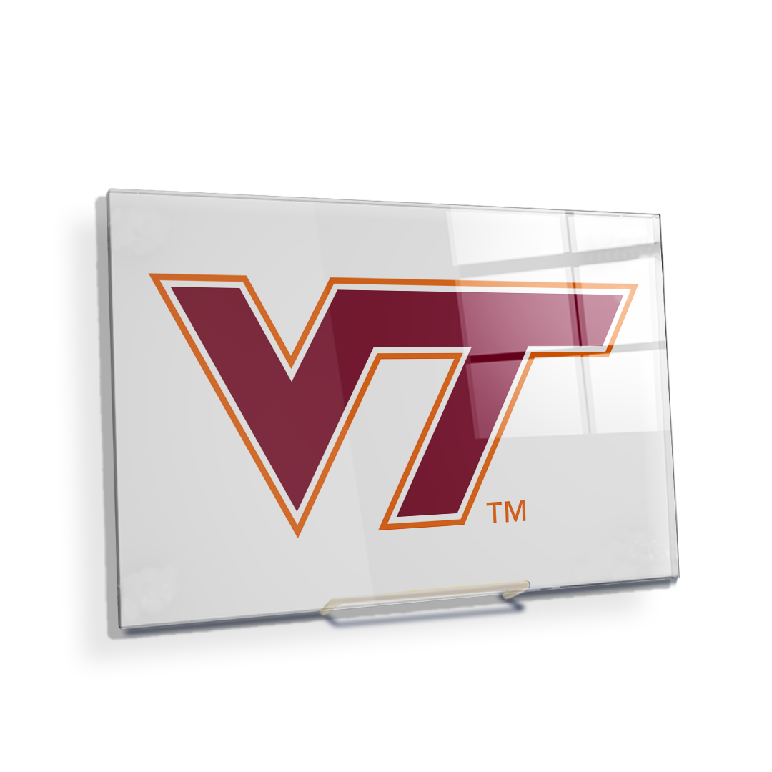 Virginia Tech Hokies - VT White - College Wall Art #Canvas