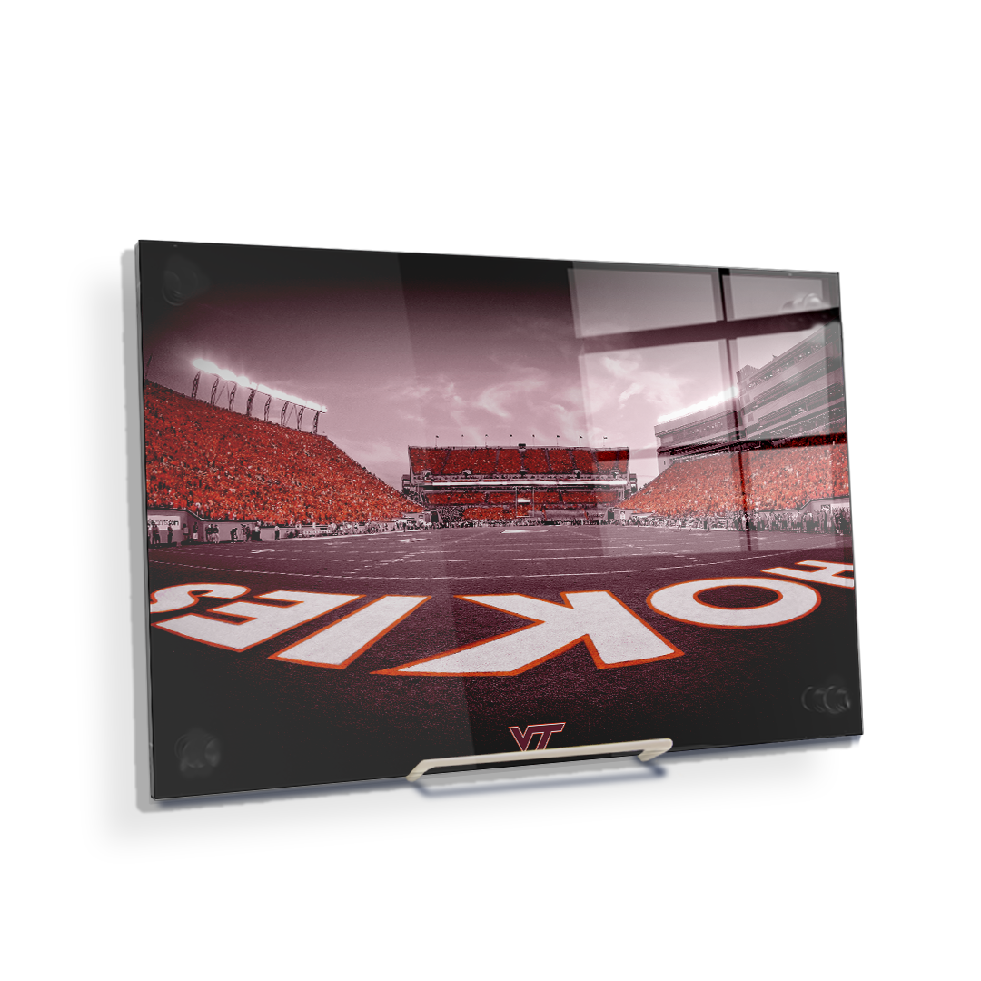 Virginia Tech Hokies - Hokie End Zone - College Wall Art #Canvas