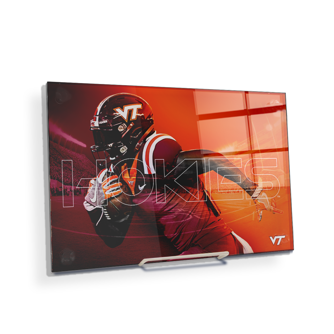 Virginia Tech Hokies - Maroon & Orange - College Wall Art #Canvas