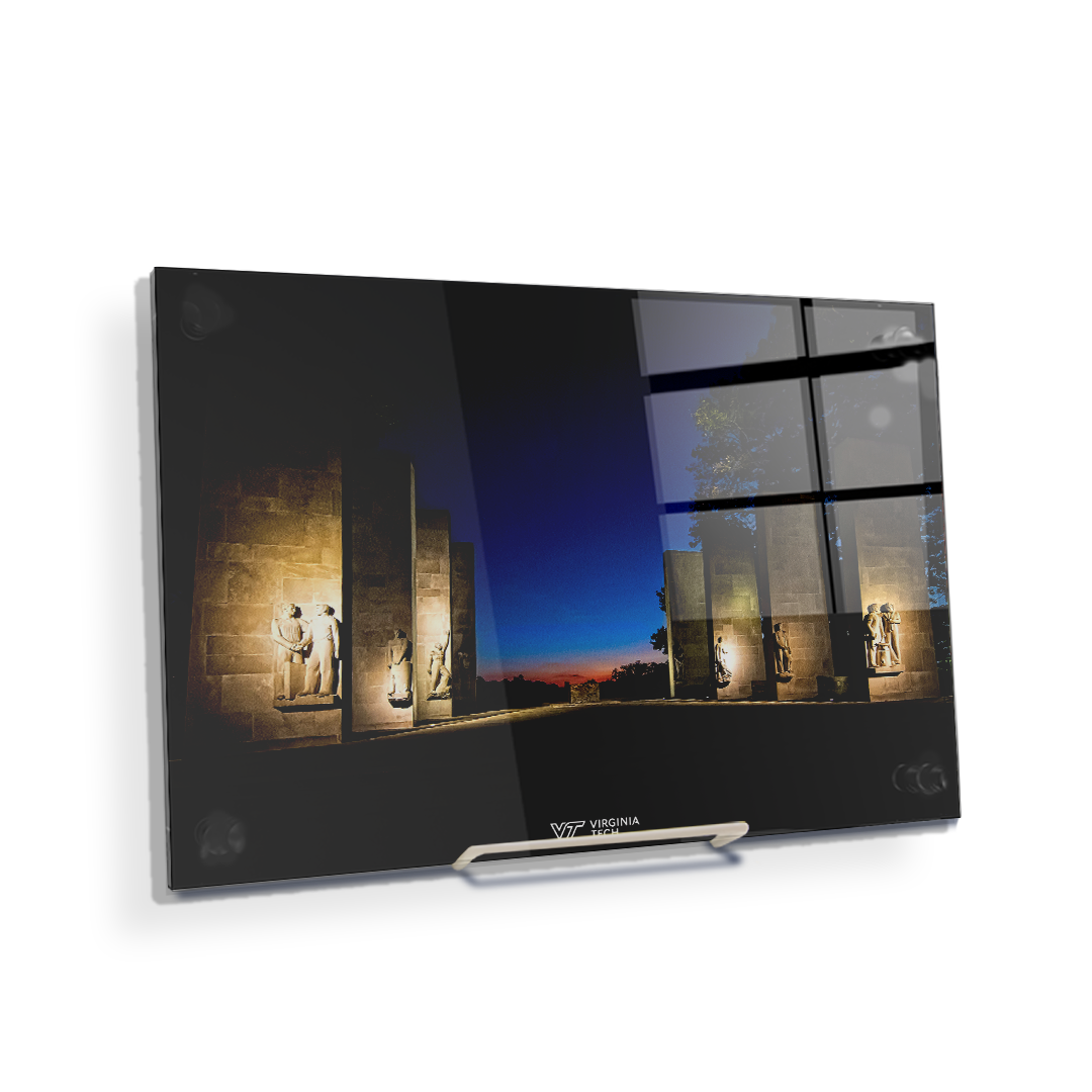 Virginia Tech Hokies -  Sunset at the War Memorial - College Wall Art #Canvas
