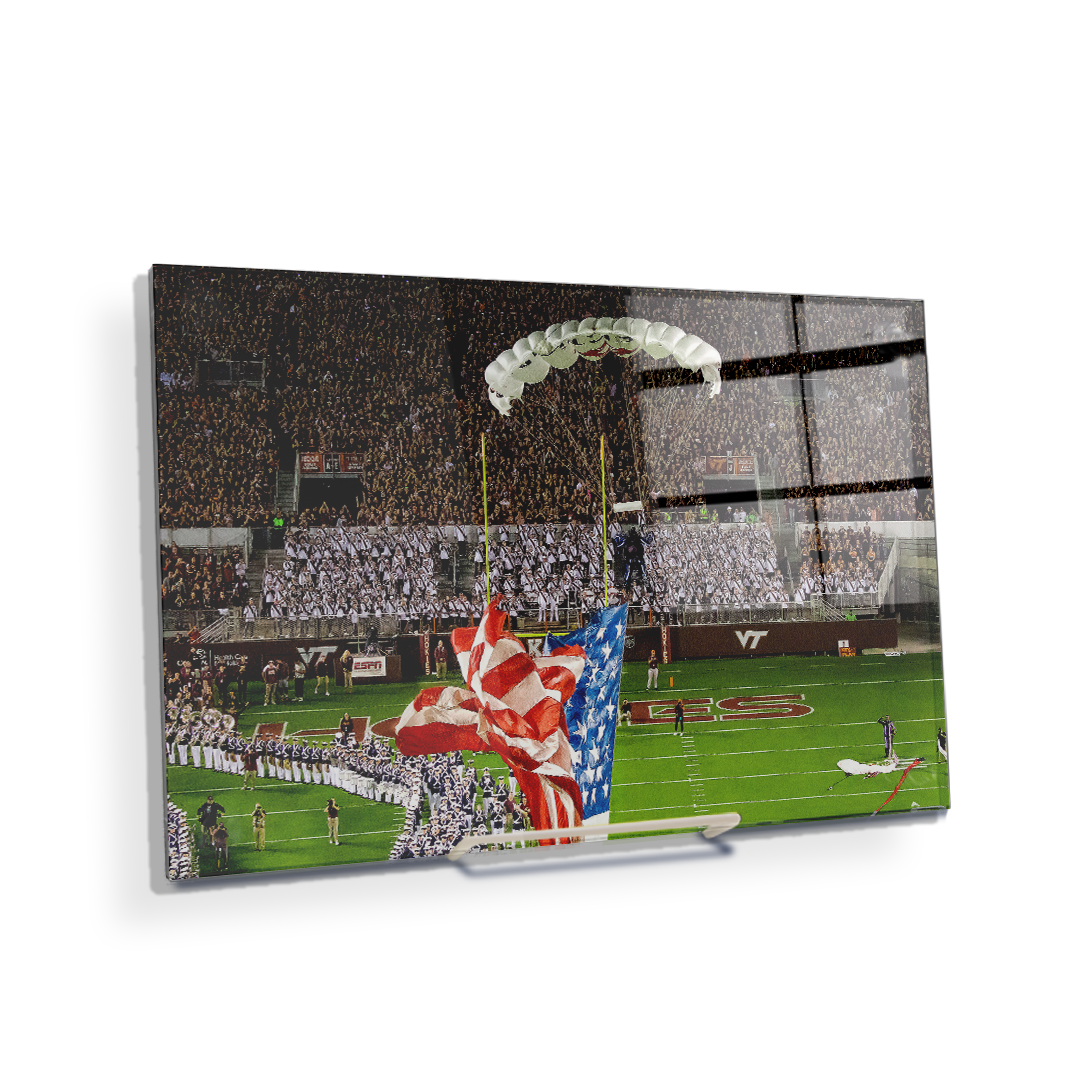 Virginia Tech Hokies - Enter Old Glory - College Wall Art #Canvas