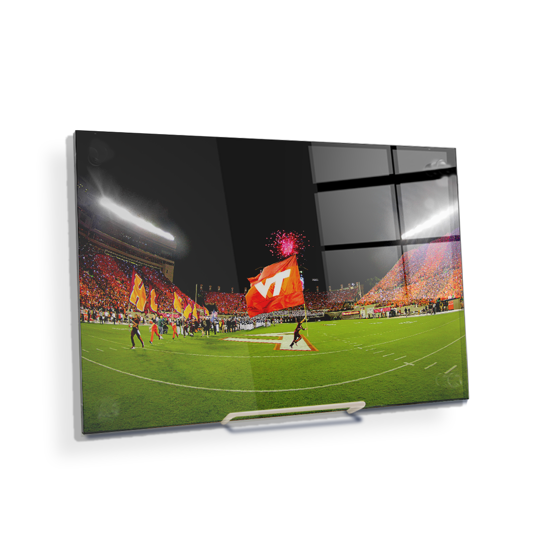 Virginia Tech Hokies - Enter Sandman Striped - College Wall Art #Canvas