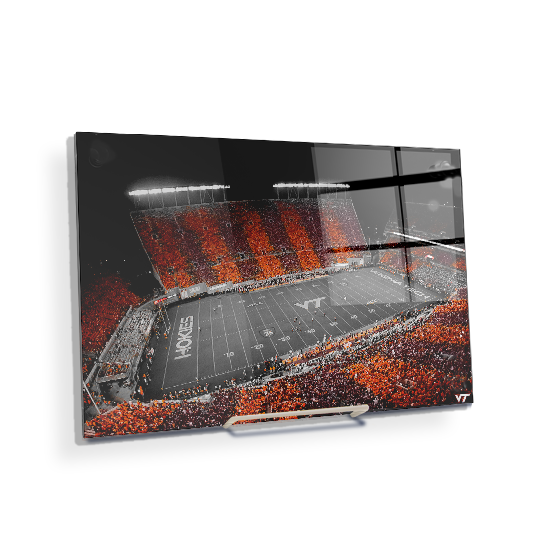 Virginia Tech Hokies - Hokie Stripe Above -College Wall Art #Canvas