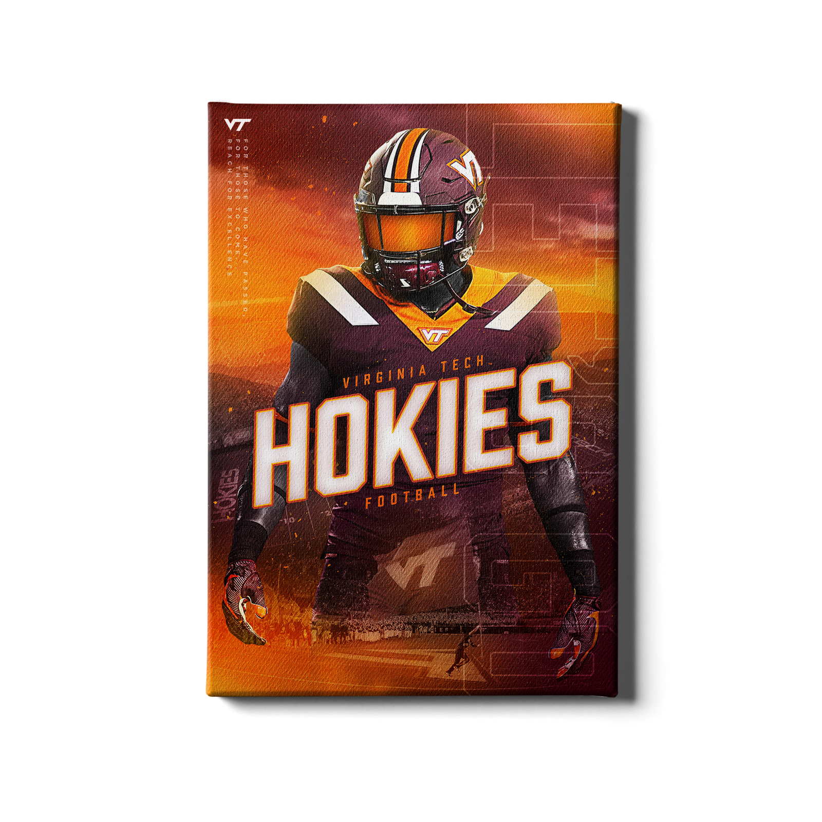 Virginia Tech Hokies Football Panoramic Poster - Lane Stadium Picture  Decade Awards VAT6