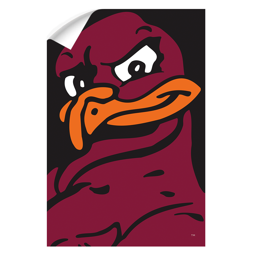 Virginia Tech Hokies - Hokie Bird - College Wall Art #Canvas