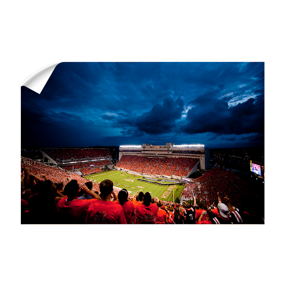 Virginia Tech Hokies - Lane Stadium Night - College Wall Art #Canvas
