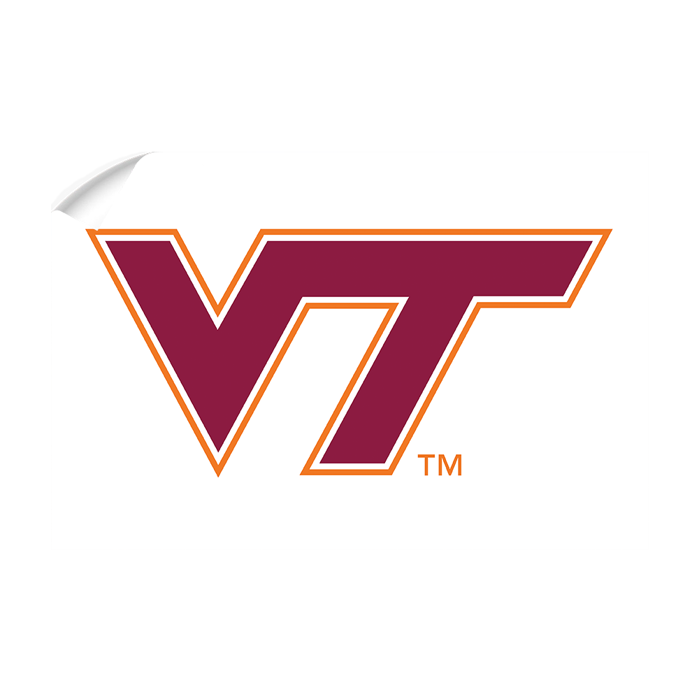 Virginia Tech Hokies - VT White - College Wall Art #Canvas