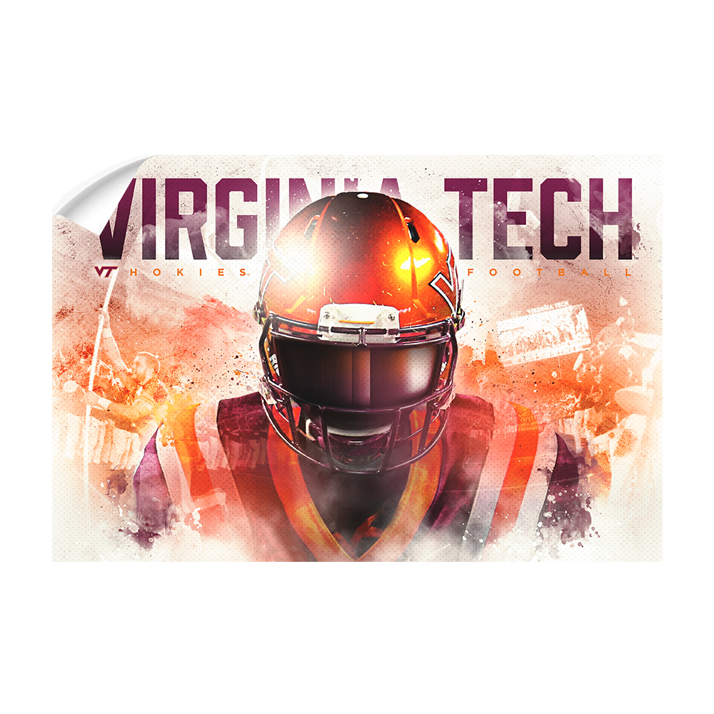 Virginia Tech Hokies - Hokie Double - College Wall Art #Canvas