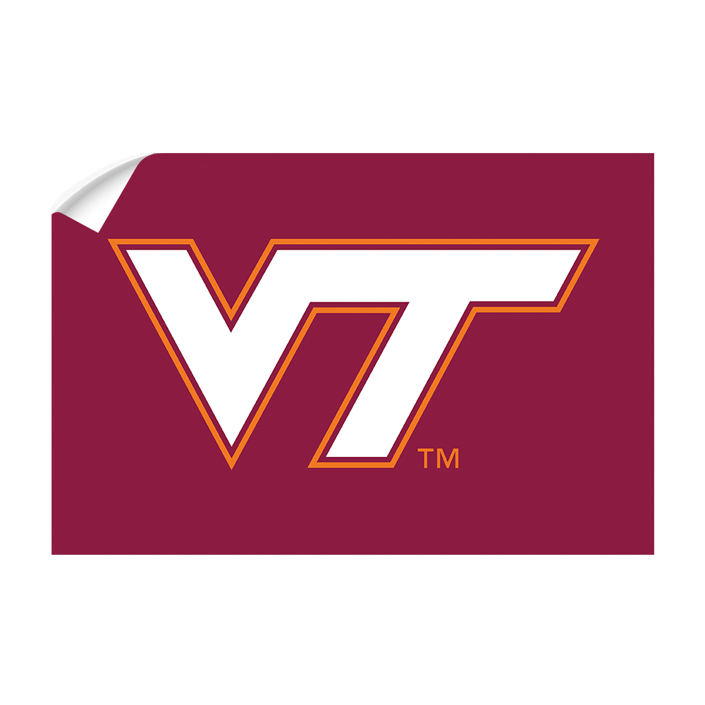 Virginia Tech Hokies - VT Maroon - College Wall Art #Canvas