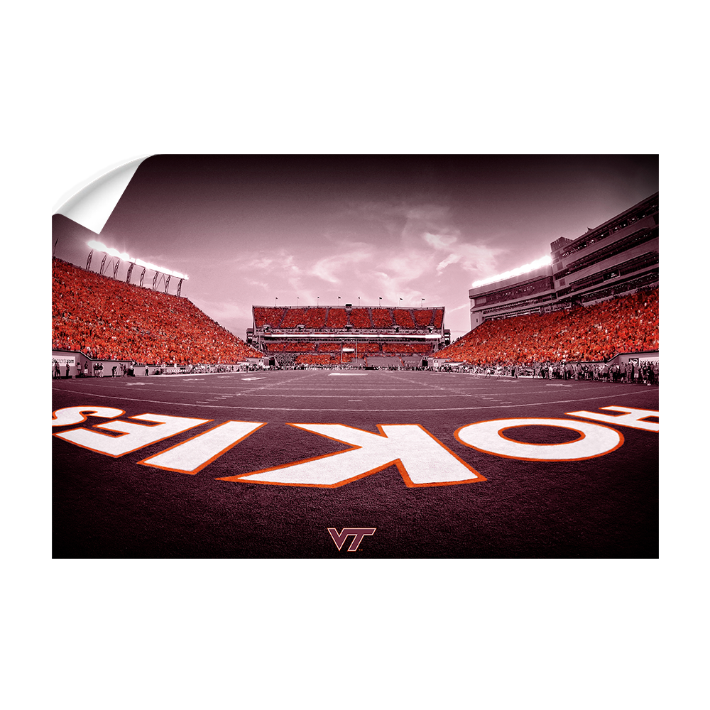 Virginia Tech Hokies - Hokie End Zone - College Wall Art #Canvas